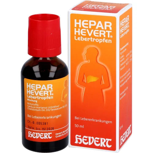 Treatment for liver dysfunction, HEPAR HEVERT liver drops