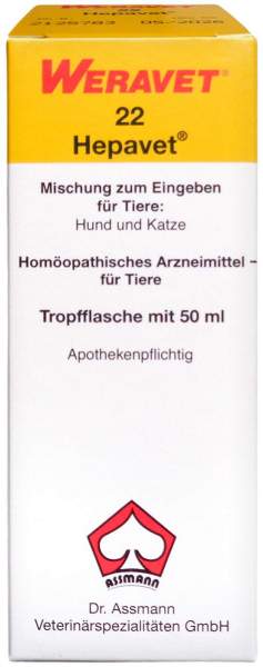 HEPAVET 22 drops vet. 50 ml