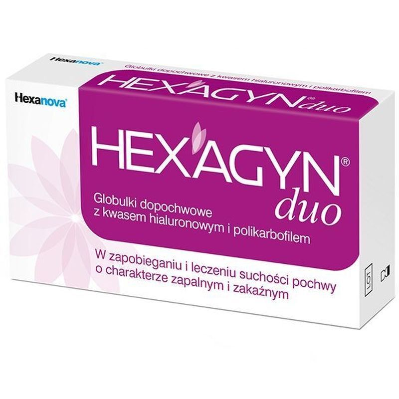 HEXAGYN DUO 2g x 10 intravaginal globules, vulvar itching treatment