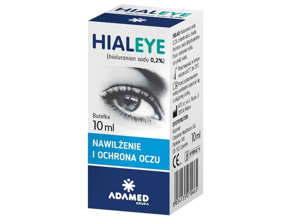 HIALEYE 0.2% eye drops 10ml, eye drops for dry eyes