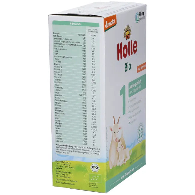 HOLLE Organic Initial Milk 1 based on goat's milk UK