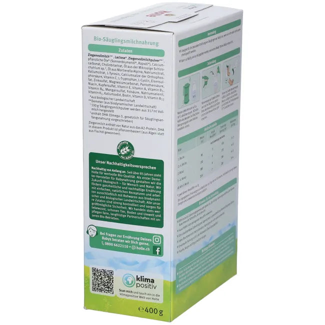 HOLLE Organic Initial Milk 1 based on goat's milk UK