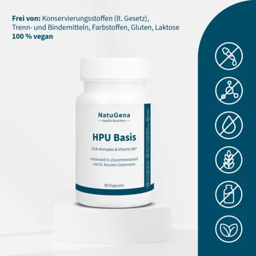 HPU base zinc complex + vitamin B6 + manganese vegan 90 pcs - 3