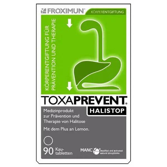 Halitosis cure, FROXIMUN TOXAPREVENT Halistop chewable tablet