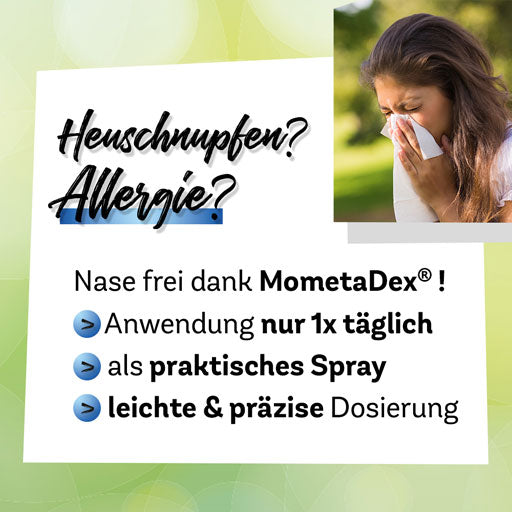 Hay fever MOMETADEX 50 µg nasal spray suspension 140 sprays
