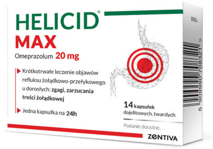 Helicid Max, treatment of gastroesophageal reflux