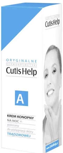 Hemp night cream for problem skin