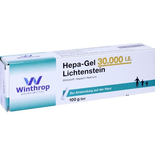 Heparin sodium, HEPA GEL 30,000 IU Lichtenstein