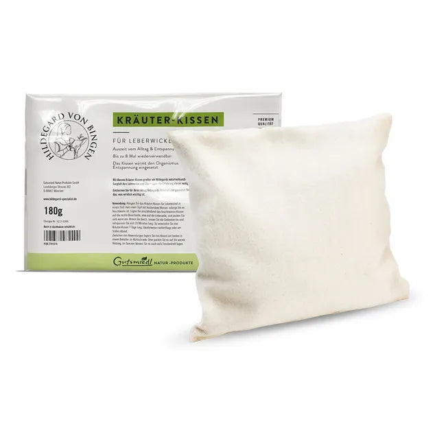 Herbal pillow for liver wraps, Hildegard von Bingen