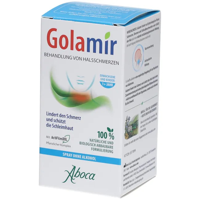 Herbal throat spray to relieve sore throats alcohol-free spray