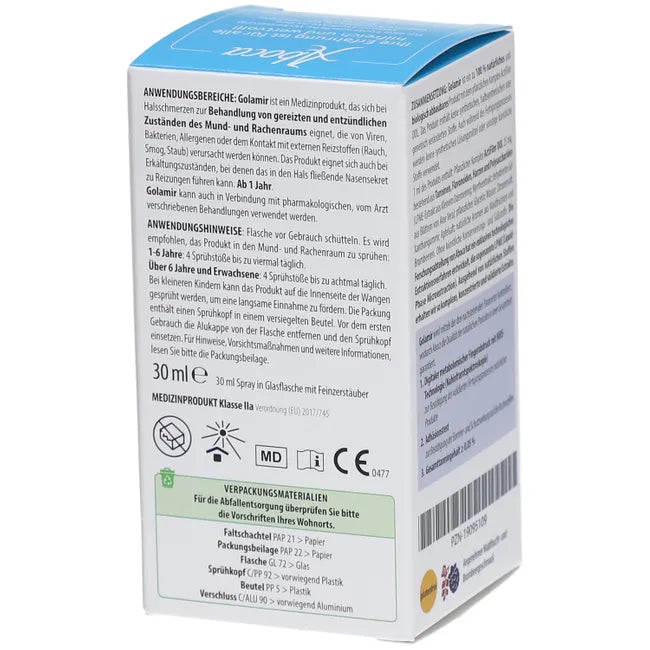 Herbal throat spray to relieve sore throats alcohol-free spray