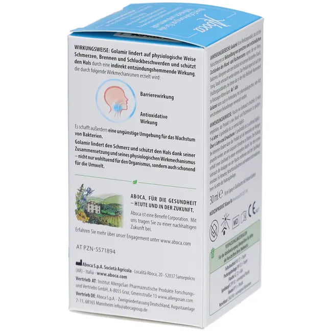 Herbal throat spray to relieve sore throats alcohol-free spray