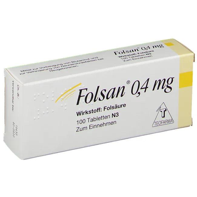 How to prevent anemia, prevention of anemia, FOLSAN 0.4 mg tablets UK