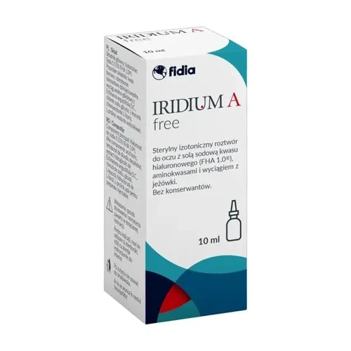 Hyaluronic acid, amino acids, echinacea extract, Iridium A Free eye drops UK