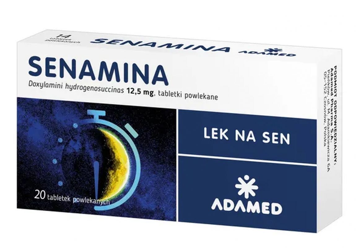 Hypnotic and sedative effects, Senamine 12.5 mg