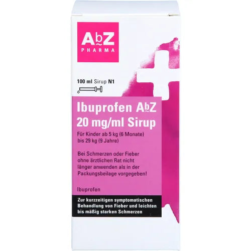 From Infants: 6 - 8 months IBUPROFEN AbZ 20 mg-ml syrup 100 ml