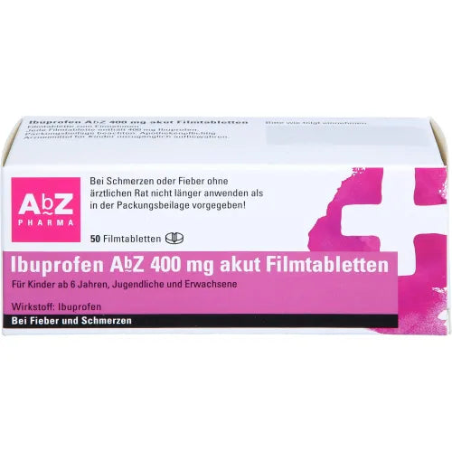 IBUPROFEN AbZ 400 mg acute film-coated tablets 50 tablets