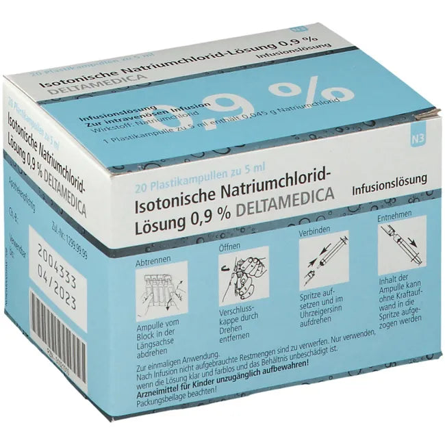ISOTONIC NaCl 0.9% DELTAMEDICA Inf.-Lsg.Pl.Ampoules