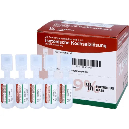 ISOTONIC saline solution 0.9% plastic ampoules