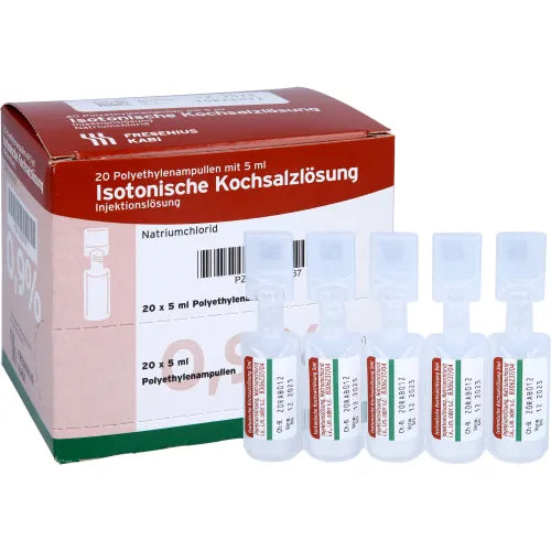 ISOTONIC saline solution 0.9% plastic ampoules