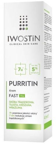 Iwostin Purritin FAST Cream 5% azeloglycine 40ml