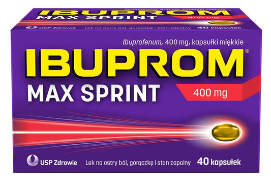 Ibuprom Max Sprint 40 NSAIDs soft capsules, ibuprofen