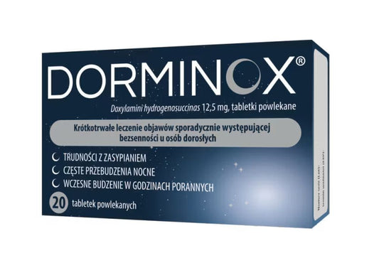 Insomnia Dorminox 12.5 mg 20 tablets