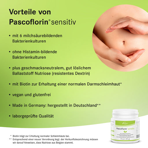 Intestinal lining (biotin) PASCOFLORIN sensitive powder