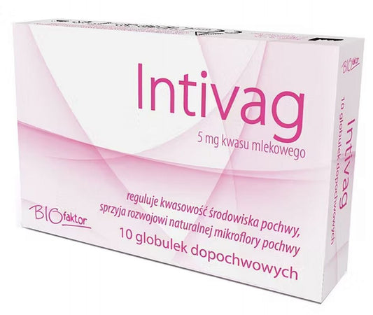 Intivag 10 vaginal suppositories