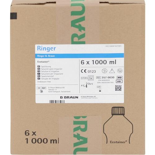 Irrigation Solution RINGER SOLUTION B. Braun Flushing Solution Ecotainer