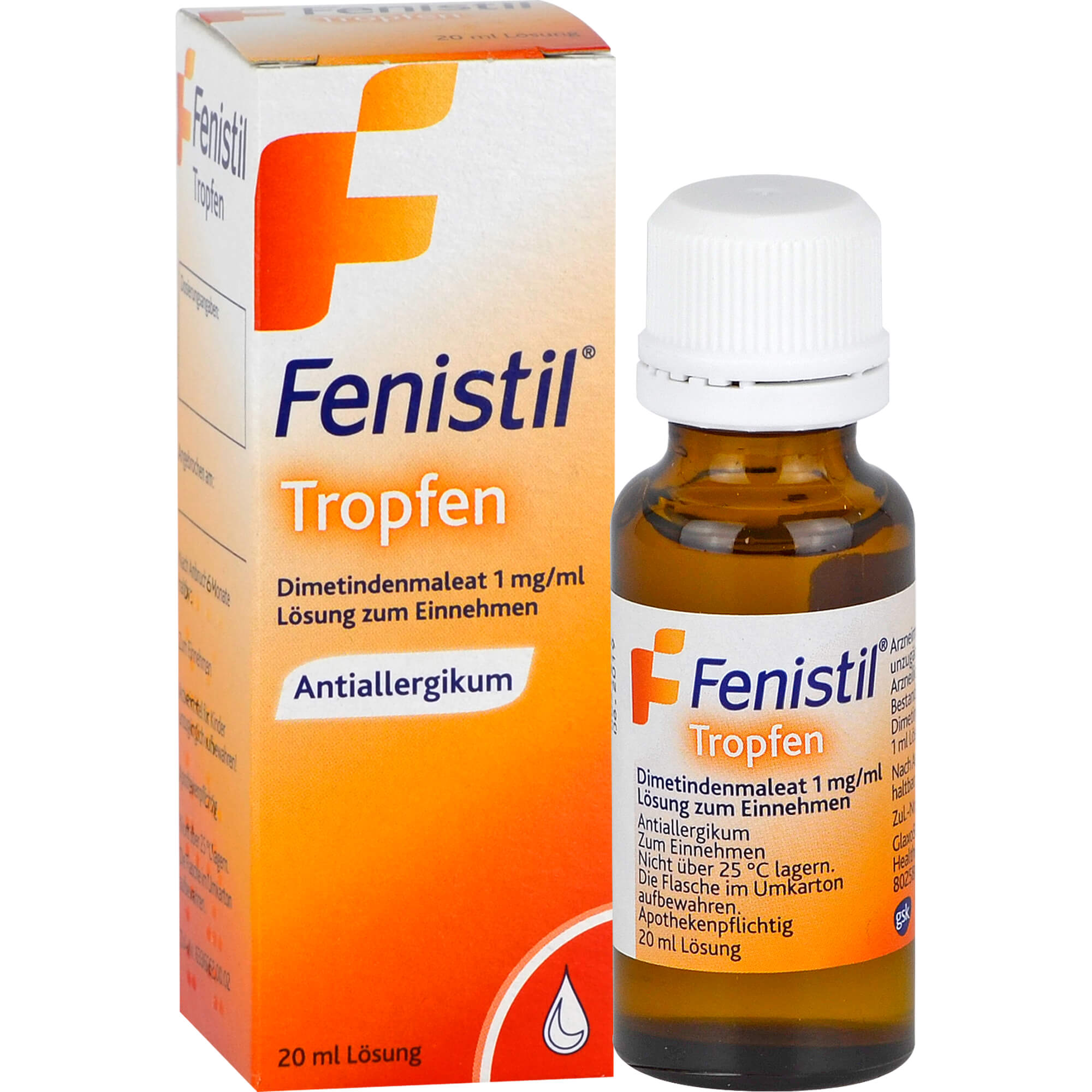 Itching, chickenpox, allergic rhinitis, insect bites, FENISTIL drops UK ...