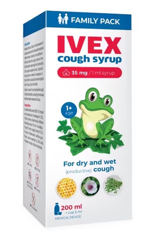Ivex Dry and Wet Cough Syrup 200 ml