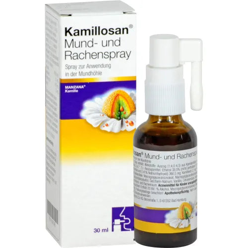 KAMILLOSAN mouth and throat spray 30 ml, Pharyngitis (tonsillopharyngitis)
