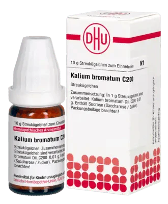 Kali bromatum (potassium bromide) C 200 globules UK