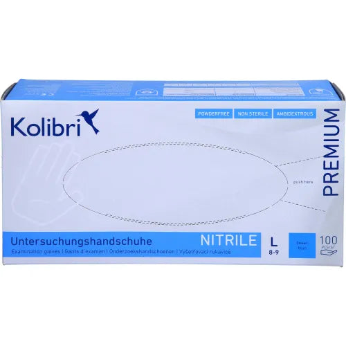 Kolibri Premium Examination Gloves, blue Size M