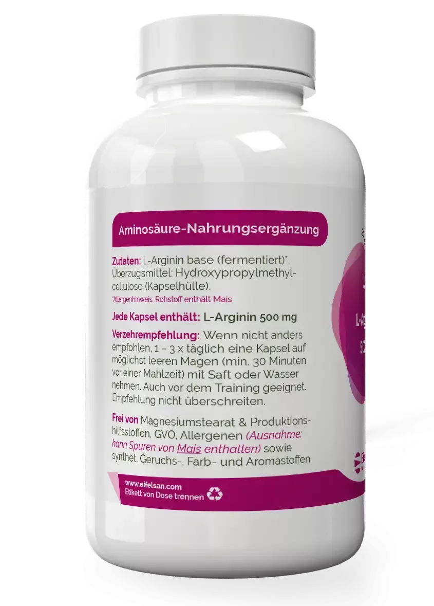 L-Arginine 500 - vegan 90 tablets