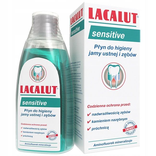 Lacalut Sensitive 300 ml liquid for oral hygiene