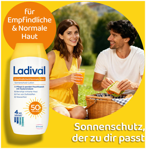 LADIVAL Sensitive & Normal Skin Lotion SPF 50+ 200 ml