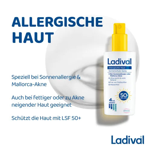LADIVAL allergic skin sunscreen spray SPF 50+ 150 ml