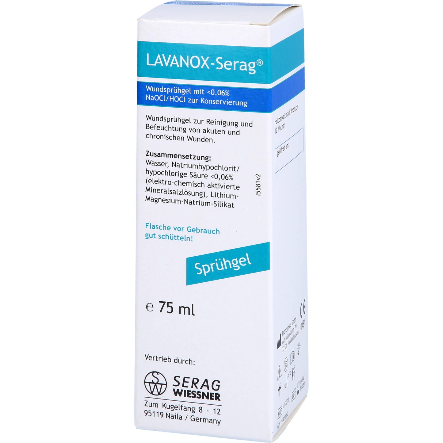 LAVANOX wound spray gel hydrogel