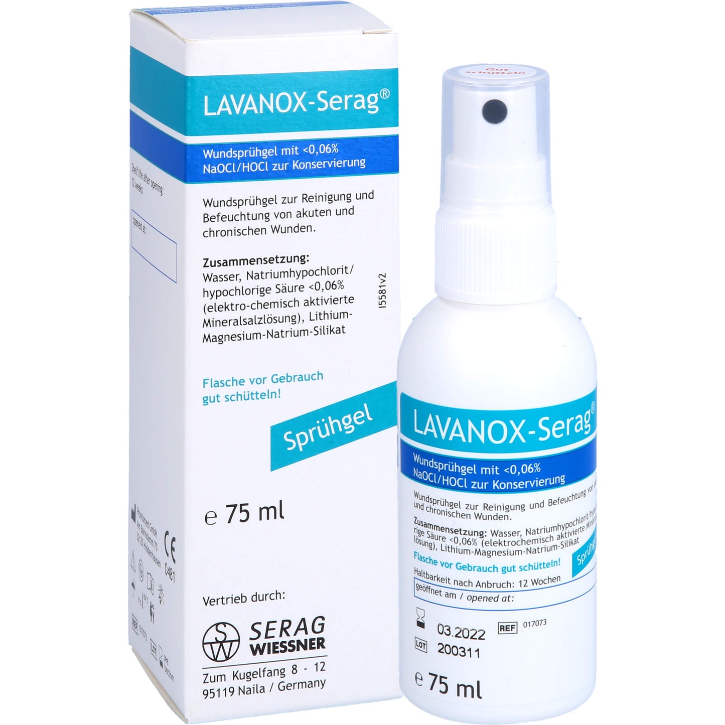 LAVANOX wound spray gel hydrogel