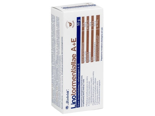 LINOTORMENTIALLAE A + E Cream tormentiolowy with vitamins 50g, intertrigo treatment