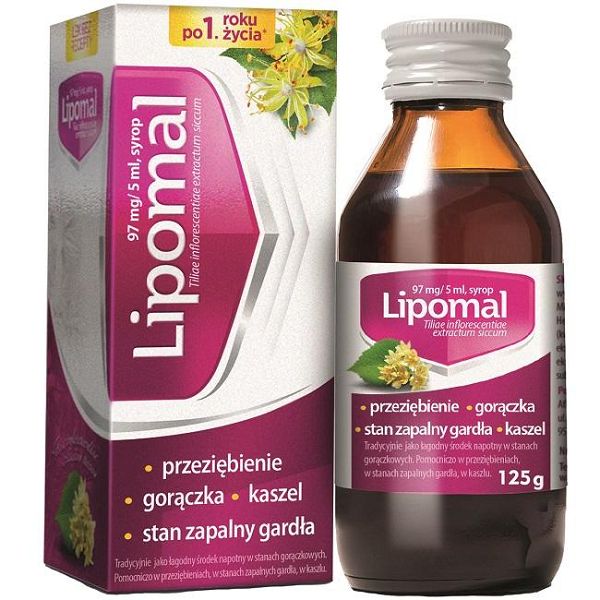 LIPOMAL syrup, diaphoretic in fevers associated with colds, inflammation of the throat and cough