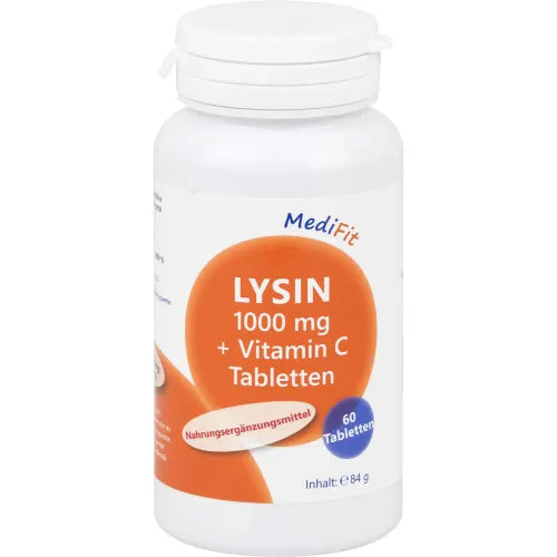 LYSINE 1000 mg + Vitamin C Tablets MediFit 60 tablets