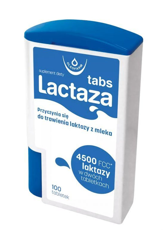 Lactaza Tabs x 100 tablets, lactose intolerance