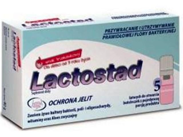 Lactostad for children Strawberry flavor 7 ml x 5