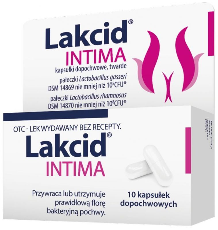 Lakcid Intima vaginal capsules x 10