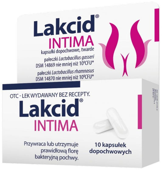 Lakcid Intima vaginal capsules x 10