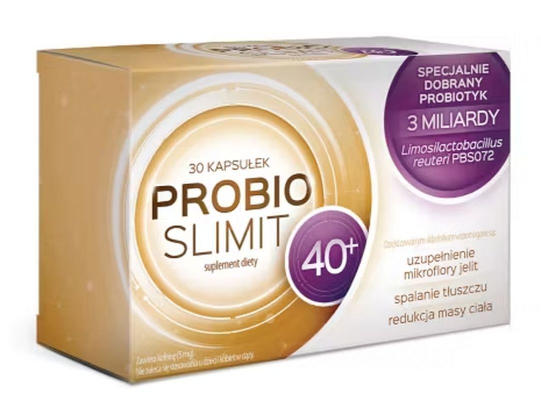 Limosilactobacillus reuteri PBS072, chromium, plant extracts Probioslimit 40+ 30 capsules