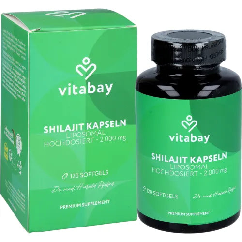 Liposomal Mumijo Shilajit 1000mg high-dose softgels, 120 tablets